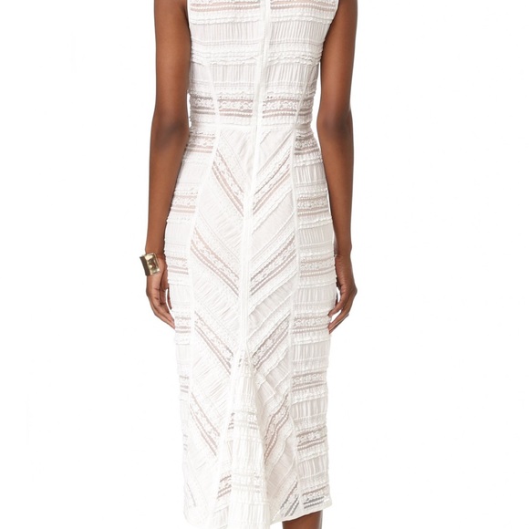 LIKE NEW Cinq A Sept Nile dress, ivory womens size small - Picture 5 of 14